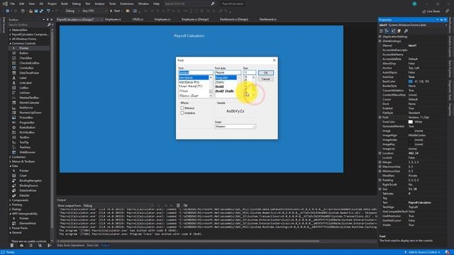 Payroll Calculator Project C# and SQL SERVER Tutorial | Designing the Salary Form смотреть онлайн