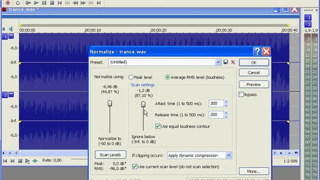 Нормализация звука в Sound Forge Pro 10 (19/46) смотреть онлайн