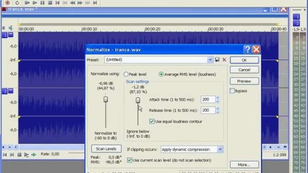 Нормализация звука в Sound Forge Pro 10 (19/46)