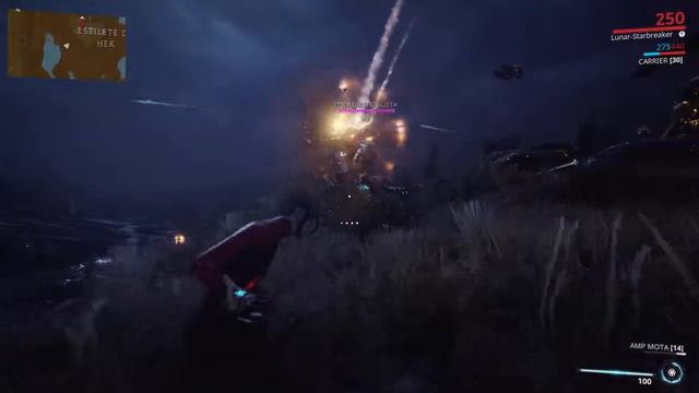 Warframe - Plains of eidolons night rain смотреть онлайн