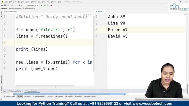 How to Read a File Line by Line Into a List? | Python Program [Hindi] смотреть онлайн