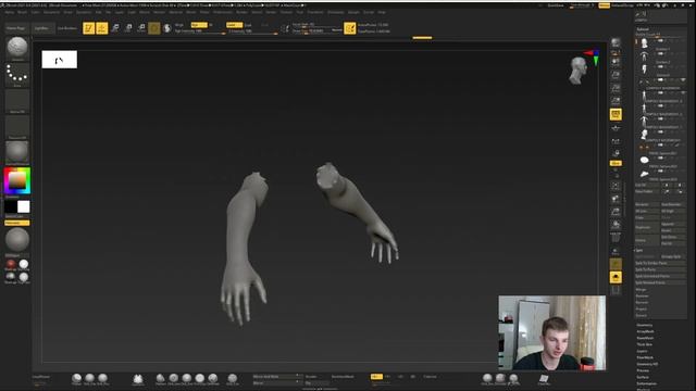 ZBrush Как разделить объект. Как объединить сабтулы в ZBrush смотреть онлайн