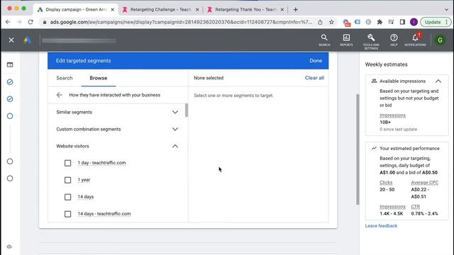 How To Create a Retargeting Campaign on Google Display  2022 Tutorial