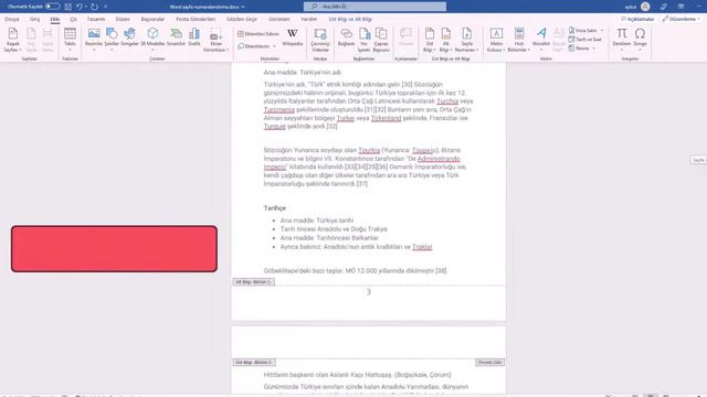 WORD SAYFA NUMARASI EKLEME, İSTEDİĞİN SAYFADAN BAŞLATMA смотреть онлайн