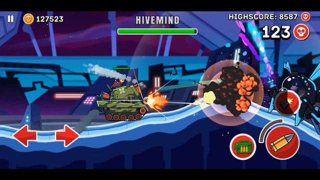 BOSS HIVEMIND VS ALL 23 TANKS MAX LEVEL in Hills of Steel. Games Tanks смотреть онлайн