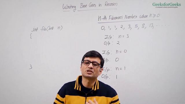 Writing base cases in Recursion | GeeksforGeeks смотреть онлайн