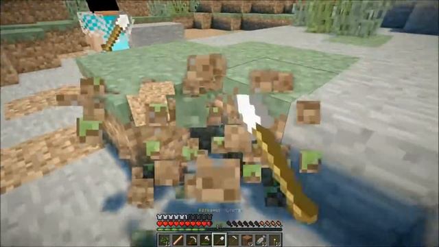 Minecraft 1.4.7 Forgotten Island (Coop) [Серия 15] "Зальем искусственное озеро:)" смотреть онлайн