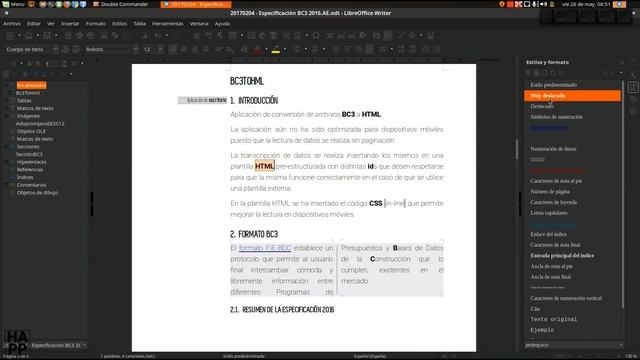 LibreOffice Writer: menú estilos смотреть онлайн