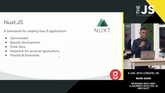 JS Roundabout #18 @ Gousto - Working with AMP: A journey into Vue.js and Nuxt' смотреть онлайн