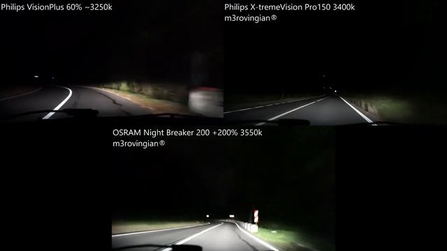 OSRAM NIGHT BREAKER 200, Philips VisionPlus 60%, X-tremeVision Pro150 смотреть онлайн