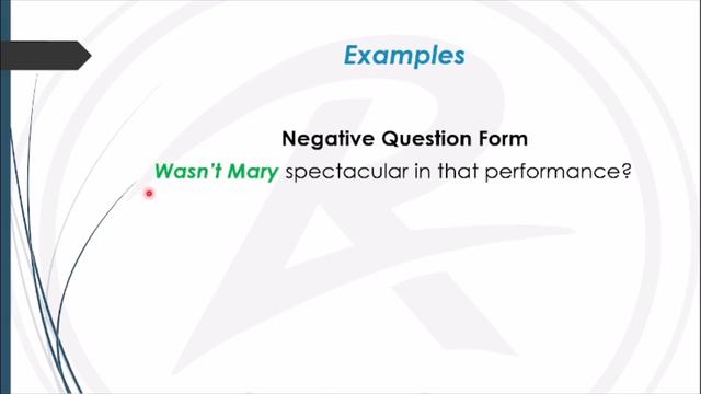 Negative Questions | Tag Questions | Class 5.3 | Rego Academy смотреть онлайн
