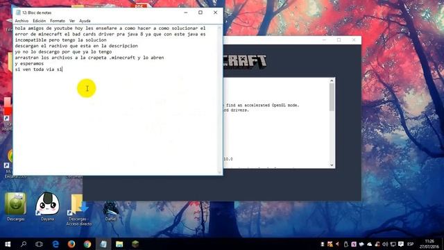 Como solucionar el bad cards driver video en (Java 8 y Java 7) Minecraft 2018 Funcional смотреть онлайн