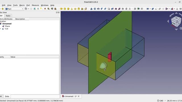 FreeCAD Стиль отображения и прозрачность Toggle Drawstyle