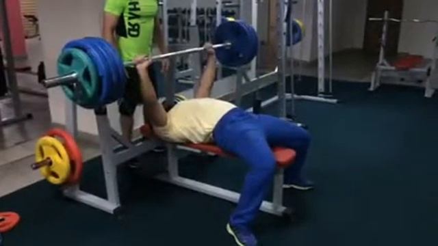 Жим 160 кг на 2 раза! Норматив МС перевыполнен! смотреть онлайн