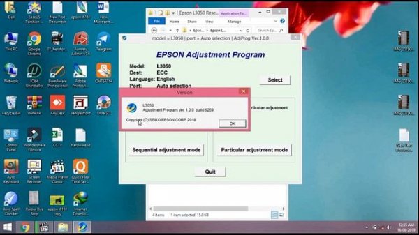 Epson L3050 Adjustment Program