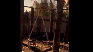 Беседка из бревен Post&Beam. Своими руками.