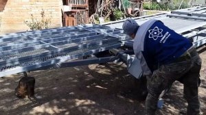 Прицеп с поворотной осью, и выкатными рядами для пчел!!!