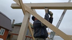 Беседка 3 на 4 метра, все этапы строительства в одном видео