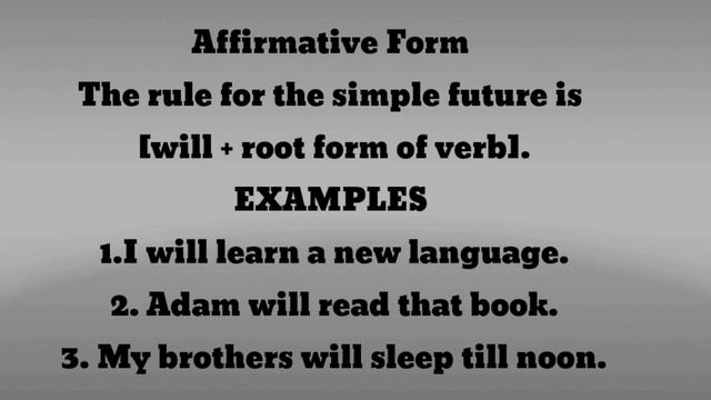 GRAMMAR LESSON 4/SIMPLE FUTURE TENSE OR FUTURE SIMPLE TENSE смотреть онлайн