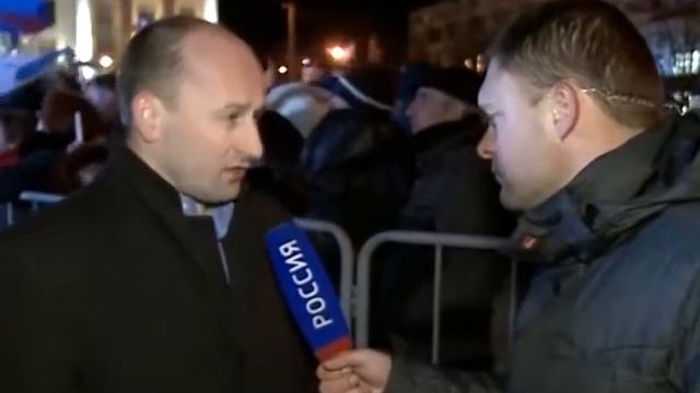 Н Стариков в Симферополе, 16 марта 2014 смотреть онлайн
