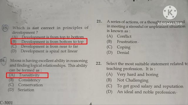 K TET PSYCHOLOGY |CATEGORY 3 PREVIOUS YEAR QUESTIONS AND ANSWERS |October 2022 смотреть онлайн