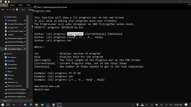 Show REAL TIME PROGRESS bar on CMD easily with this Function | Batch-Man смотреть онлайн