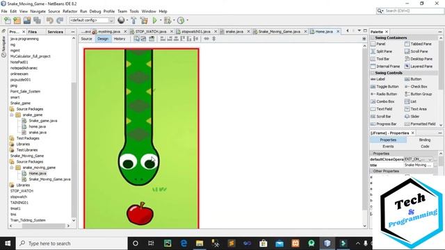 2. Develop Snake Game In Java Part-02 step by step смотреть онлайн