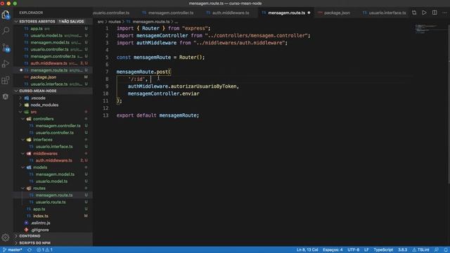 #14 Curso NodeJS com Typescript - Middleware de Autenticação смотреть онлайн