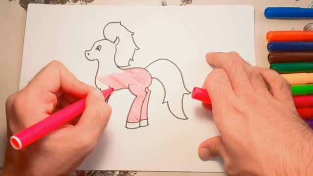 Как нарисовать пони?!?! #учимсярисовать смотреть онлайн
