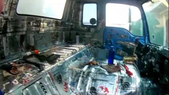 Ремонт швов термофургона на Фотоне. смотреть онлайн