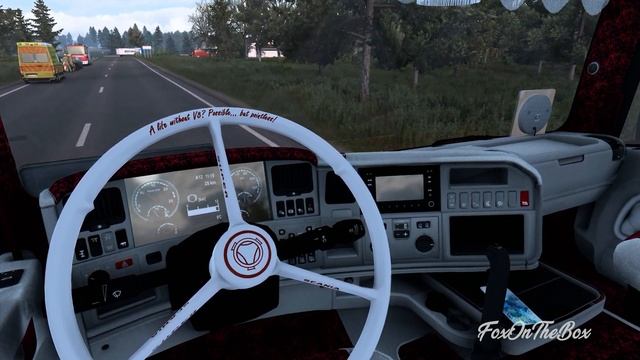 ETS2 1.43 RJL Scania White & Red Pluche Custom Interior | Euro Truck Simulator 2 Mod смотреть онлайн
