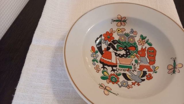 ? Посуда Даром.  Винтажная  тарелка  70 - х г.  Хайтинский  ФЗ