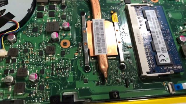 Замена термопасты на ноутбуке ASUS K555Ld. смотреть онлайн