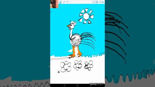 РИСУНОК ПЕТУШОК НА ЛУГУ COCKEREL TO LUGA смотреть онлайн