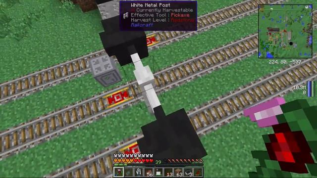 [1.7.10] Minecraft FTB Direwolf20 Pack #35 Railcraft станция.