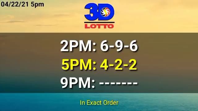5pm PCSO Lotto Result Today April 22, 2021 2D 3D STL ez2 Swertes смотреть онлайн