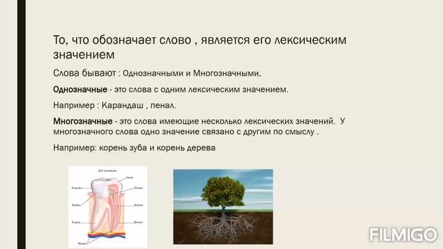 Лексическое значение слова 2 класс смотреть онлайн