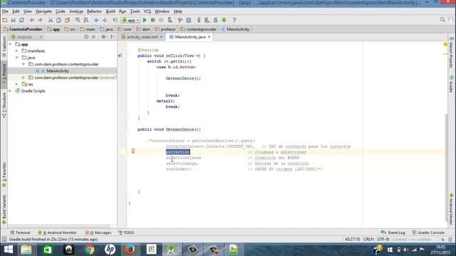 45. Contents Provider. Obtener datos de los contactos (Programación Android Studio tutorial español смотреть онлайн