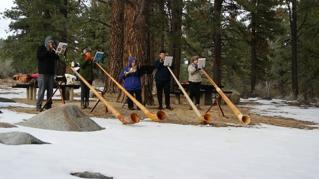 "Good Christian Men Rejoice", played by the Sierra Alphorn Players in December, 2022 смотреть онлайн
