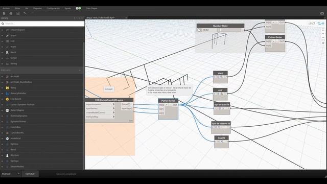 Dynamo-Python-Revit API. Tuberias en Revit a partir de dwg смотреть онлайн
