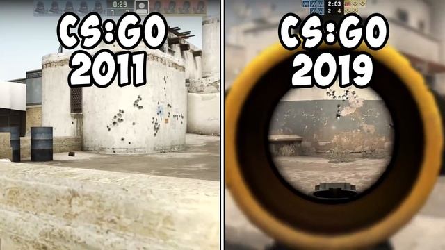 СРАВНЕНИЕ CS:GO 2011 и 2019