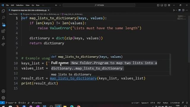Program to map two lists into a dictionary in python #programmernavnath смотреть онлайн