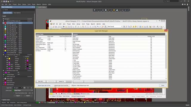 Altium Designer 18 - New View Configuration Panel.