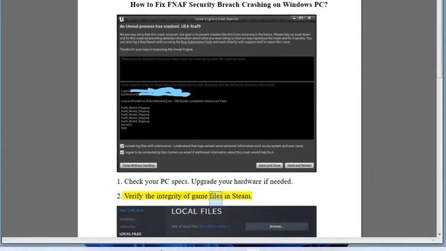 Fix Five Nights at Freddy Security Breach Crashing on Windows PC смотреть онлайн