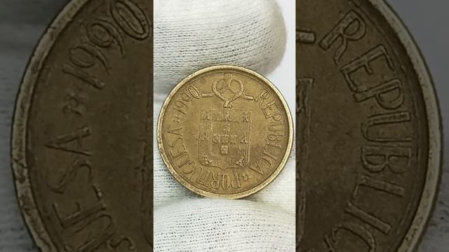 5 эскудо 1990 года. Португалия. смотреть онлайн