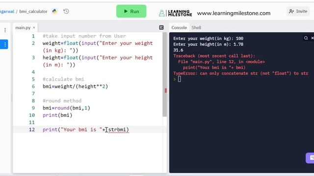 BMI Calculator - Simple Python Projects for Beginners смотреть онлайн