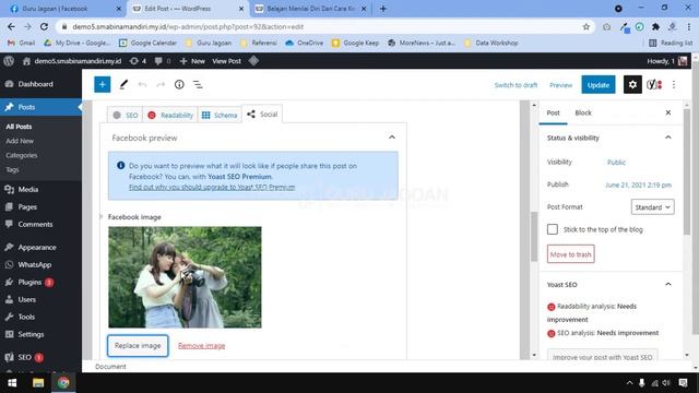 Cara Menampilkan Gambar (Thumbnail) Postingan Saat Dibagikan смотреть онлайн