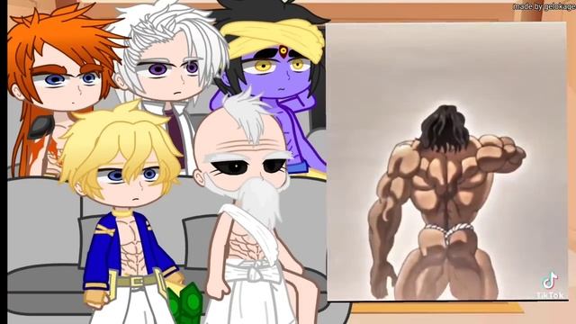 male gods react to humans baki verse ll record of Ragnarok ll part 2 ll gacha reaction ll смотреть онлайн