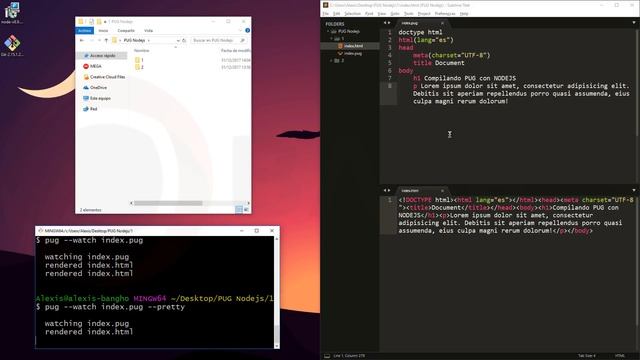 Compilar PUG desde Consola (Node.js) смотреть онлайн
