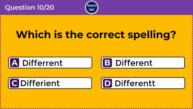 CAN YOU FIND THE CORRECT SPELLING? Commonly Misspelled Words - 8 смотреть онлайн